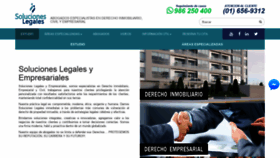 What Solucioneslegalesyempresariales.com website looked like in 2019 (4 years ago)
