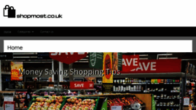 What Shopmost.co.uk website looked like in 2019 (4 years ago)