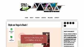 What Styleonvega.com website looked like in 2019 (4 years ago)