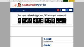 What Staatsschuldmeter.be website looked like in 2019 (4 years ago)