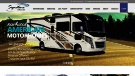 What Signaturemotorhomes.com website looked like in 2019 (4 years ago)