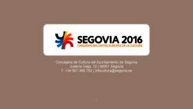 What Segovia2016.es website looked like in 2019 (4 years ago)