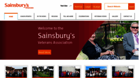 What Sainsburysveterans.co.uk website looked like in 2019 (4 years ago)