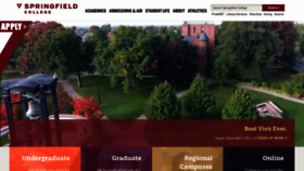 What Springfieldcollege.edu website looked like in 2019 (4 years ago)