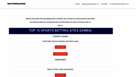 What Sportsbetting.co.zm website looked like in 2019 (4 years ago)