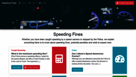 What Speedingfinesuk.co.uk website looked like in 2019 (4 years ago)