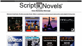 What Scriptnovels.com website looked like in 2019 (4 years ago)