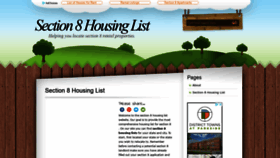 What Section8housinglist.info website looked like in 2019 (4 years ago)