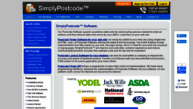 What Simply-postcode-lookup.com website looked like in 2019 (4 years ago)