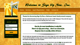 What Signupnowonline.com website looked like in 2019 (4 years ago)