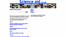 What Scienceaid.co.uk website looked like in 2019 (4 years ago)