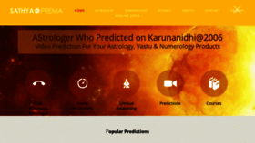 What Sathyaprema.com website looked like in 2019 (4 years ago)