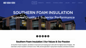 What Southernfoaminsulation.com website looked like in 2019 (4 years ago)