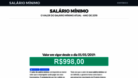 What Salariominimo.net.br website looked like in 2019 (4 years ago)