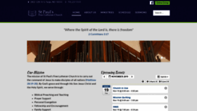 What Stpaulsfreelutheran.org website looked like in 2019 (4 years ago)