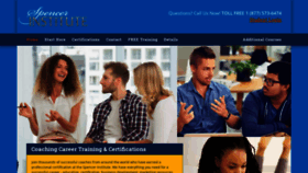 What Spencerinstitute.com website looked like in 2019 (4 years ago)