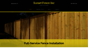 What Sunsetfencejax.com website looked like in 2019 (4 years ago)