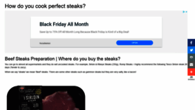 What Steakovercooked.com website looked like in 2019 (4 years ago)