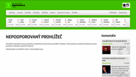 What Squashovaliga.cz website looked like in 2019 (4 years ago)