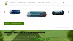 What Sak-plast.fr website looked like in 2019 (4 years ago)