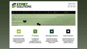 What Sysnetsolutions.com website looked like in 2019 (4 years ago)