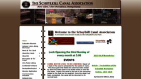 What Schuylkillcanal.org website looked like in 2019 (4 years ago)