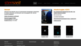 What Sternzeit-online.de website looked like in 2019 (4 years ago)