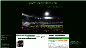 What Soccervideos.eu website looked like in 2019 (4 years ago)