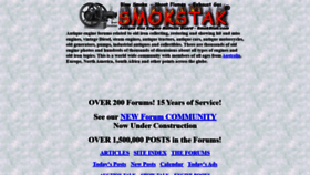 What Smokstak.com website looked like in 2019 (4 years ago)