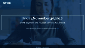 What Spike.cc website looked like in 2019 (5 years ago)