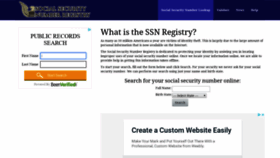 What Ssnregistry.org website looked like in 2019 (4 years ago)