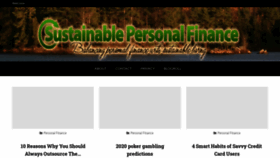 What Sustainablepersonalfinance.com website looked like in 2019 (4 years ago)
