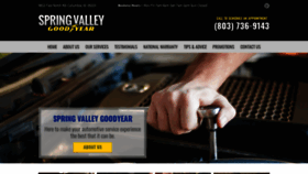 What Springvalleygoodyearsc.com website looked like in 2019 (4 years ago)