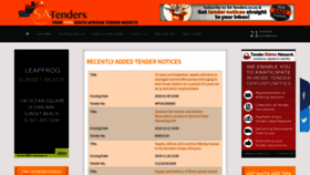 What Sa-tenders.co.za website looked like in 2019 (4 years ago)