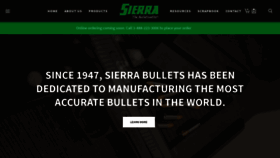 What Sierrabullets.com website looked like in 2019 (4 years ago)