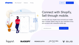 What Shopney.co website looked like in 2019 (4 years ago)