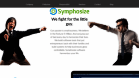 What Symphosize.com website looked like in 2019 (4 years ago)