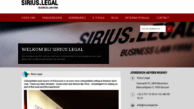 What Siriuslegaladvocaten.be website looked like in 2019 (4 years ago)