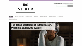 What Silvermagazine.co.uk website looked like in 2019 (4 years ago)