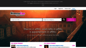 What Stanzazoo.com website looked like in 2019 (4 years ago)