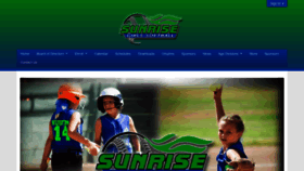 What Sunrisegirlssoftball.com website looked like in 2019 (4 years ago)