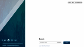 What Swarm.ai website looked like in 2019 (6 years ago)