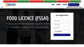 What Sritax.in website looked like in 2019 (6 years ago)