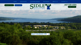 What Sidleinsurance.com website looked like in 2019 (4 years ago)