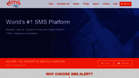 What Smsalert.co.in website looked like in 2019 (4 years ago)