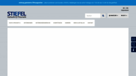 What Stiefel.de website looked like in 2019 (4 years ago)