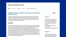 What Stemcellbaldnesscures.com website looked like in 2019 (4 years ago)