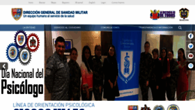 What Sanidadfuerzasmilitares.mil.co website looked like in 2019 (4 years ago)