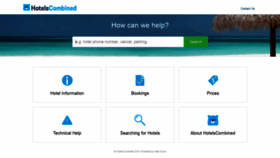 What Support.hotelscombined.com website looked like in 2019 (4 years ago)