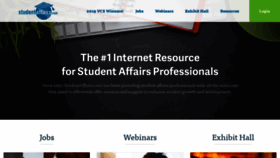 What Studentaffairs.com website looked like in 2019 (4 years ago)